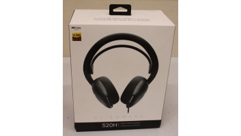 SALE OUT. Dell Alienware Wired Gaming Headset - AW520H (Dark Side of the Moon) | Dell Alienware Wired Gaming Headset | AW520H | Wired | Over-Ear | USED, SCRATCHES, CABLE PROTECTION DAMAGED | Noise canceling