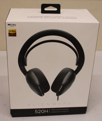 SALE OUT. Dell Alienware Wired Gaming Headset - AW520H (Dark Side of the Moon) | Dell Alienware Wired Gaming Headset | AW520H | Wired | Over-Ear | USED, SCRATCHES | Noise canceling
