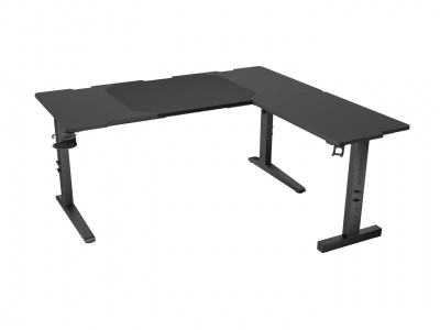 Genesis Gaming Desk | Holm 160 Modular Corner | Black/Anthracite