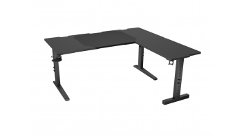 Genesis Gaming Desk | Holm 160 Modular Corner | Black/Anthracite