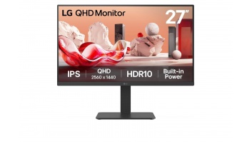 LCD Monitor|LG|27 "|2560 x 1440 pixels|Quad HD|Native aspect ratio 16:9|LCD|Flat|27BA54QB-B