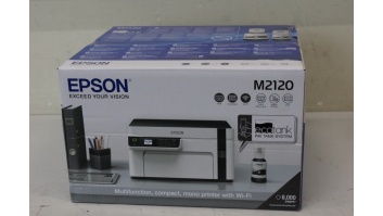 SALE OUT. Epson EcoTank M2120 Multifunction compact mono printer with Wi-Fi | Epson Multifunction compact printer | EcoTank M2120 | Inkjet | Mono | A4 | Wi-Fi | White | DAMAGED PACKAGING