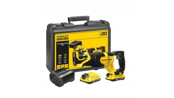 Stanley | 18V V20 Reciprocating Saw - 2 x 2.0Ah Kitbox | SFMCS300D2K-QW | 18 V