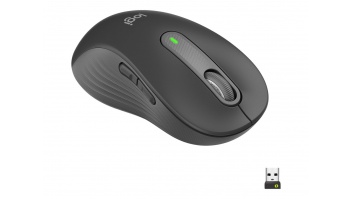 Logitech Signature M650 L Left Wireless Mouse, RF Wireless + Bluetooth, 2000 DPI, Graphite | Logitech