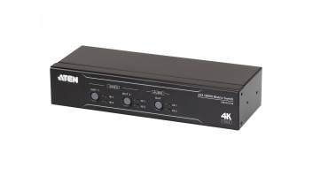 Aten 2x2 True 4K HDMI Matrix Switch with Audio De-Embedder | VM0202HB