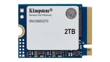 Kingston SSD | NV3 | 2000 GB | SSD form factor M.2 2230 | Solid-state drive interface PCIe 4.0 x4 NVMe | Read speed 6000 MB/s | Write speed 5000 MB/s