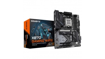 Gigabyte X870 GAMING WF6 | Processor family AMD | Processor socket AM5 | DDR5 | Supported hard disk drive interfaces M.2, SATA | Number of SATA connectors 4