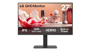 LG | 27BA54QB-B | 27 " | IPS | QHD | 16:9 | 75 Hz | 5 ms | 2560 x 1440 pixels | 350 cd/m² | HDMI ports quantity 2