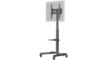 Goobay Floor stand | TV Presentation Stand Basic, Size L | Height adjustment | 37-70 " | Maximum weight (capacity) 35 kg | Black