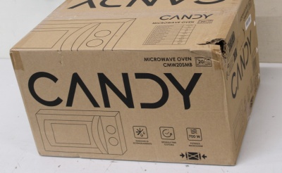 SALE OUT. Candy CMW20SMB Microwave oven, Freestanding, Capacity 20 L, 700 W, Black | Candy Microwave oven | CMW20SMB | Free standing | 20 L | 700 W | Black | DAMAGED PACKAGING, THE GAPS BETWEEN BODY AND THE DOOR DO NOT MATCH