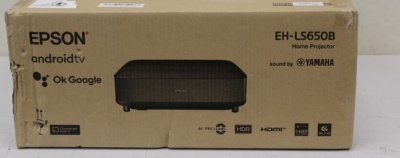 SALE OUT. Epson EH-LS650B Full HD Projector /3600Lm/16:9/2500000:1, Black | Epson EH-LS650B | Full HD (1920x1080) | 3600 ANSI lumens | Black | DAMAGED PACKAGING