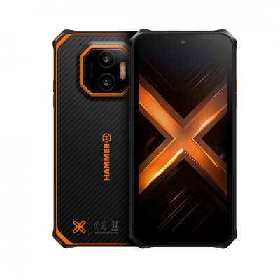 HAMMER Energy X2 (Orange) DS 6.1" IPS TFT 1560x720/60Hz/256GB/8GB RAM/Android 15/microSDXC/WiFi,BT,5G