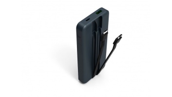 PORT CONNECT Powerbank 10 000 mAh - 2 x Built-in Cable | PORT CONNECT