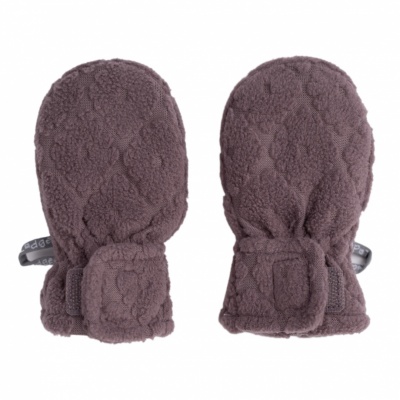 Lodger Mittens Folklore Fleece bērnu cimdiņi, Mauve, 0-12m