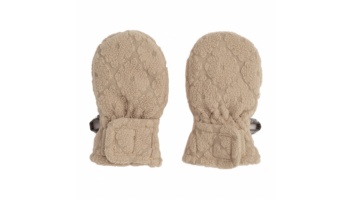 Lodger Mittens Folklore Fleece bērnu cimdiņi, Beige, 12-24m