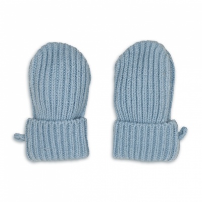 Lodger Mittens Merino vilnas bērnu cimdiņi, Blue Fogg, 0-12m