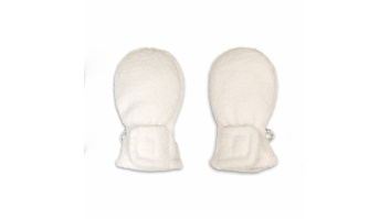 Lodger Mittens Teddy bērnu cimdiņi, Cloud Dancer, 0-12m