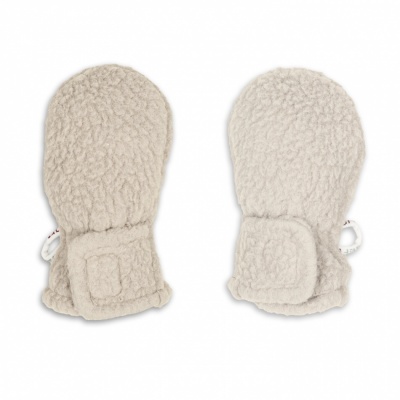 Lodger Mittens Teddy bērnu cimdiņi, Birch, 0-12m