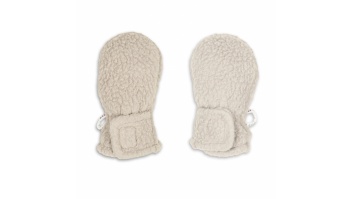 Lodger Mittens Teddy bērnu cimdiņi, Birch, 0-12m