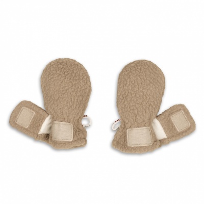 Lodger Mittens Teddy bērnu cimdiņi, Beige, 0-12m