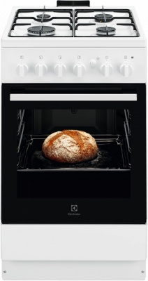 Electrolux gāzes plīts, 50cm, balta
