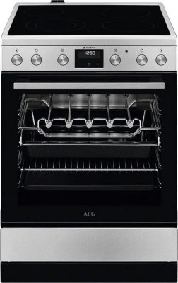 AEG 5000.sērijas SurroundCook stikla keramikas plīts, 59.6cm, nerūsējoša tērauda