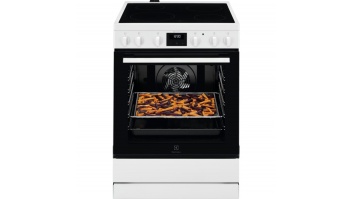 Electrolux elektriskā plīts ar elektrisko cepeškrāsni, balta