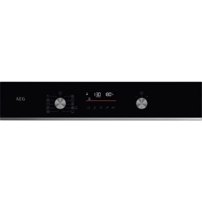 AEG cepeškrāsns ar riņķa sildelementu, iebūv., 71l, melna