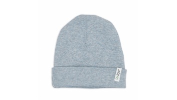 Lodger Beanie Melange bērnu cepurīte, Blue Fogg, 0-6 mēn.