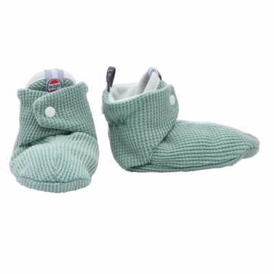 Lodger Slipper Ciumbelle kokvilnas čībiņas, 3-6m, Silt Green
