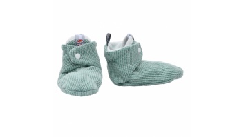 Lodger Slipper Ciumbelle kokvilnas čībiņas, 3-6m, Silt Green