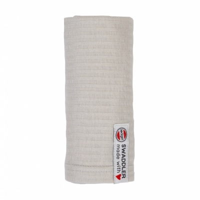 Lodger Swaddler Seersucker kokvilnas autiņš, 70x70 cm, Steel