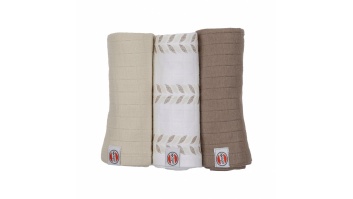 Lodger Swadler Solid Matcha kokvilnas autiņš, Birch, 70x70 cm, 3gab.