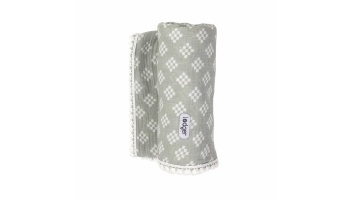 Lodger Swaddle Tribe Muslin kokvilnas autiņš, 120x120 cm, Silt Green