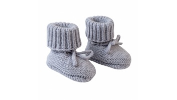 Lodger Slipper Folklore Merino vilnas čībiņas,Drizzle, 0-6m