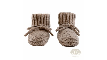 Lodger Slipper Folklore merino vilnas čībiņas, Buffalo, 0-6m