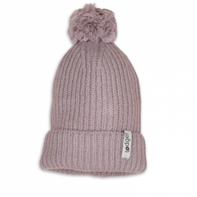 Lodger Hatter Folklore merino vilnas cepure, Rose, 6-12m