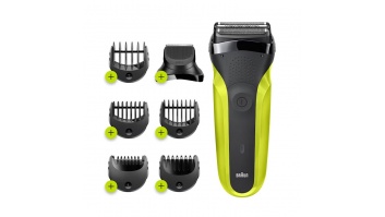 Braun | Shaver | 300BT | Operating time (max) 30 min | NiMH | Green