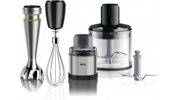 Braun | Hand Blender | MQ9138XI MultiQuick 9 | Hand Blender | 1200 W | Number of speeds 3 | Chopper | Ice crushing | Black/Stainless Steel
