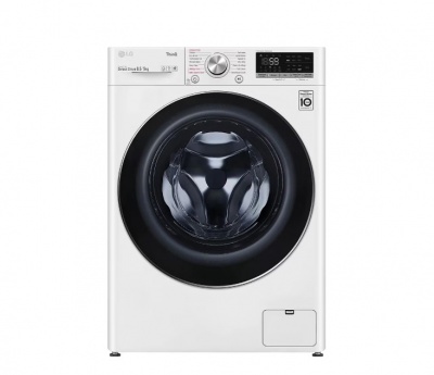 LG Washing machine with dryer | F2DV5S8S2E | Energy efficiency class C/E | Front loading | Washing capacity 8.5 kg | 1200 RPM | Depth 48 cm | Width 60 cm | Display | LED | Drying system | Drying capacity 5 kg | Steam function | Direct drive | Wi-Fi | Whit