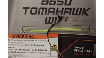SALE OUT. | SALE OUT. MSI MAG B650 TOMAHAWK WIFI | Processor family AMD | Processor socket AM5 | DDR5 DIMM | Memory slots 4 | Supported hard disk drive interfaces 	SATA, M.2 | Number of SATA connectors 6 | Chipset AMD B650 | ATX | BENT DENT, SCRATCHED ON 