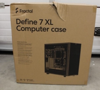 SALE OUT. Fractal Define 7 XL Black TG Dark Tint | Fractal Design | Define 7 XL TG Dark Tint | Side window | Black | E-ATX | DAMAGED PACKAGING | Power supply included No | ATX