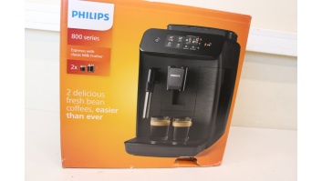 SALE OUT. Philips EP0820/00 Coffee maker, Black | Philips | Coffee Maker | EP0820/00 | Pump pressure 15 bar | Built-in milk frother | Fully Automatic | 1500 W | Black | DAMAGED PACKAGING