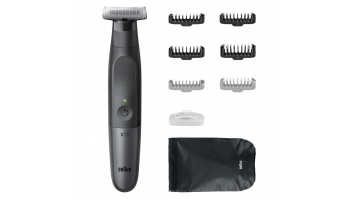 Braun | Face and Body Hair trimmer | XT5200 Series X | Cordless | Wet & Dry | Black/Silver