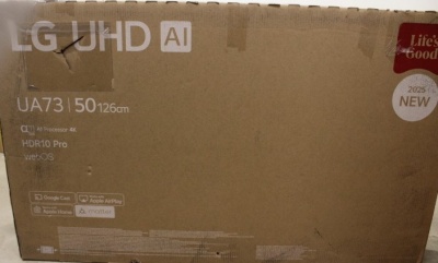 SALE OUT. LG 50UA73003LA 50" (127 cm) LED LCD TV | LG 50UA73003LA | 50 | Smart TV | webOS 25 | UHD | DAMAGED PACKAGING