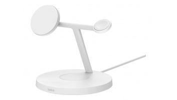 BELKIN BOOST CHARGE PRO 3in1 15w Wireless Charger with Apple watch fast charge, White | Belkin