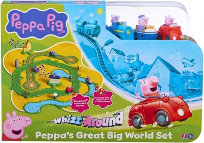 Peppa Pig | Whizz Around Peppa's World Playset | AAA (Not included)