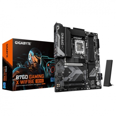 Gigabyte B760 G X WF6E GEN5 | Processor family Intel | Processor socket LGA1700 | DDR5 | Supported hard disk drive interfaces M.2, SATA | Number of SATA connectors 4