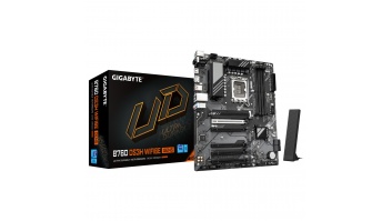 Gigabyte B760 DS3H WF6E GEN5 | Processor family Intel | Processor socket LGA1700 | DDR5 | Supported hard disk drive interfaces M.2, SATA | Number of SATA connectors 4