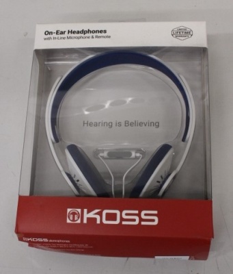 SALE OUT. Koss KPH30iW Headphones, On-Ear, Wired, Microphone, White | Koss Headphones | KPH30iW | Wired | On-Ear | Microphone | DAMAGED PACKAGING | White